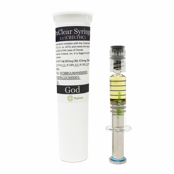 Trulieve Truclear Concentrate Syringe Balanced 850mg