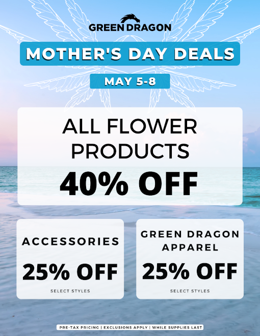 2022 Mothers Day Discount - Green Dragon